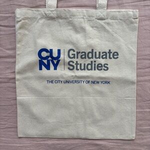 CUNY Graduate Studies Natural Canvas Tote